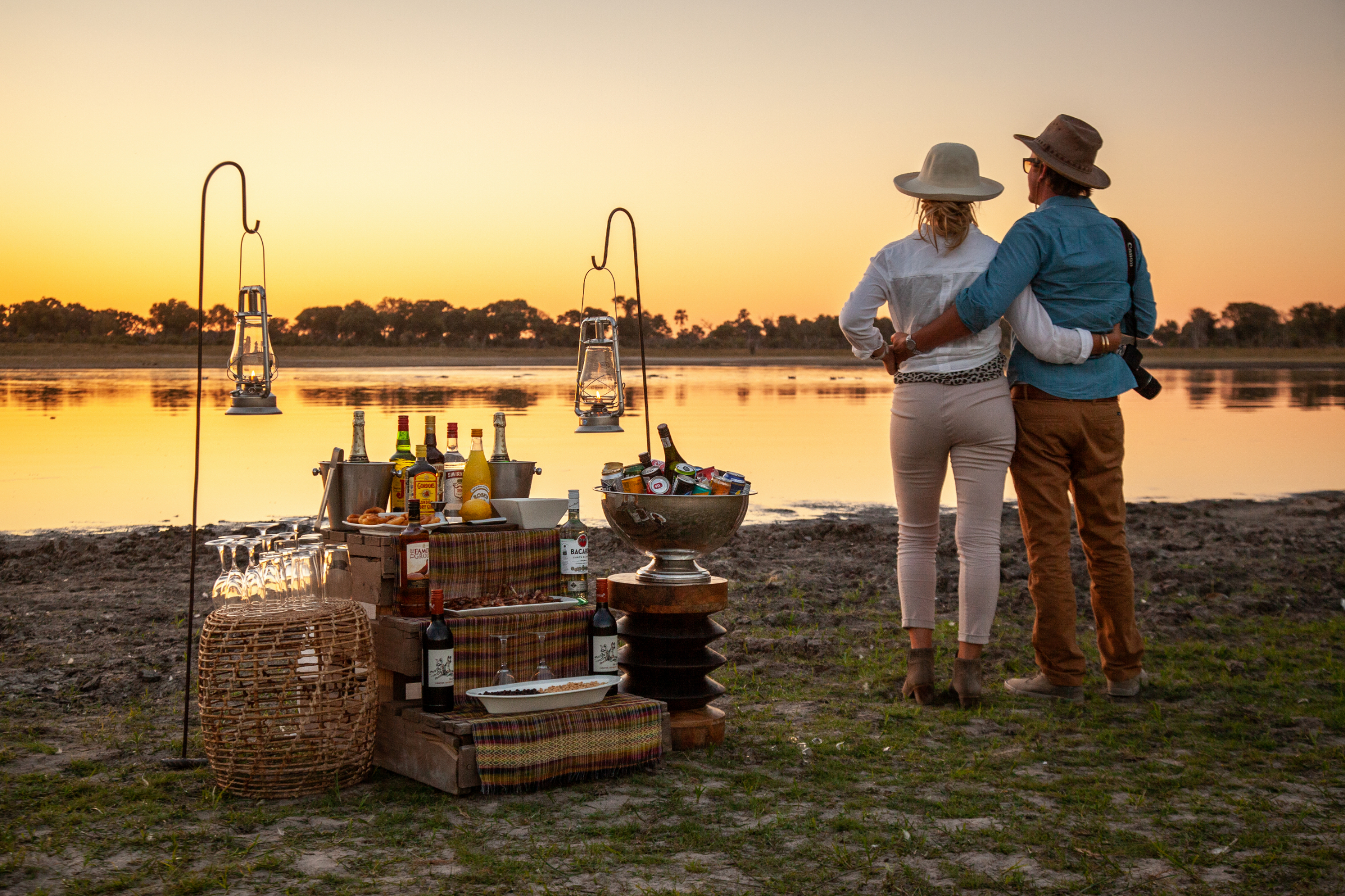 Machaba Gomoti Experience Safari Sunset Drinks Mvr 004