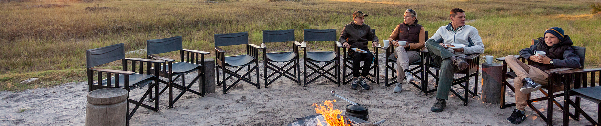 Botswana Okavango Gomoti Sightings July 2021fire Pit Morning