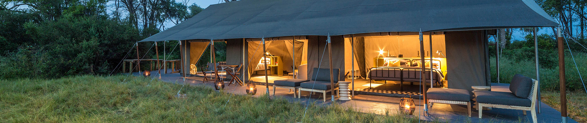 Botswana   Okavango Delta   Gomoti Plains   August Sightings 2021   Camp At Night