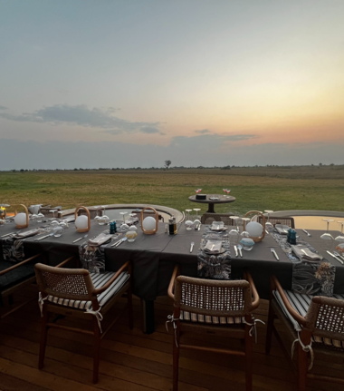 Machaba Monachira Camp Wildlife Sightings October 2025 Evening Dinner At Monachira