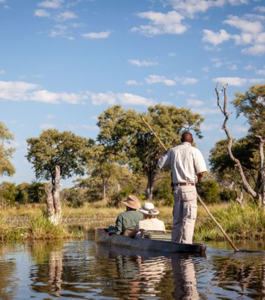 Botswana Gomoti Camp Okavango Delta Mokoro
