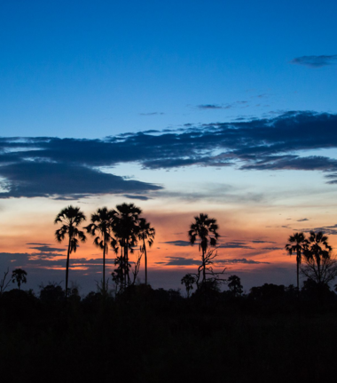 Botswana Okavango Delta Machaba Sunset