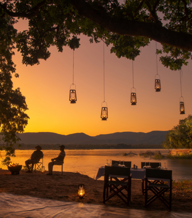 Machaba Safaris   Zimbabwe   Mana Pools National Park   Mana River Camp   Camp At Sunset 1