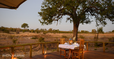 Machaba Zimbabwe Deteema Camp Dining Setup On Deck