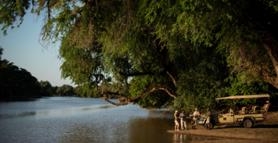 Machaba Zimbabwe Ingwe Experiences Drinks At End Of Day By River