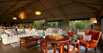 Machaba Zimbabwe Ingwe Camp Lounge Area Chess