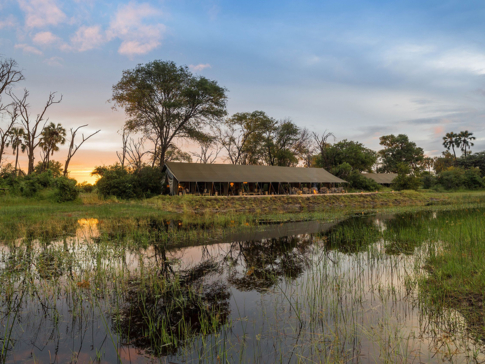 Machaba Safaris   Botswana   Gomoti Plains   Lodge Sunset