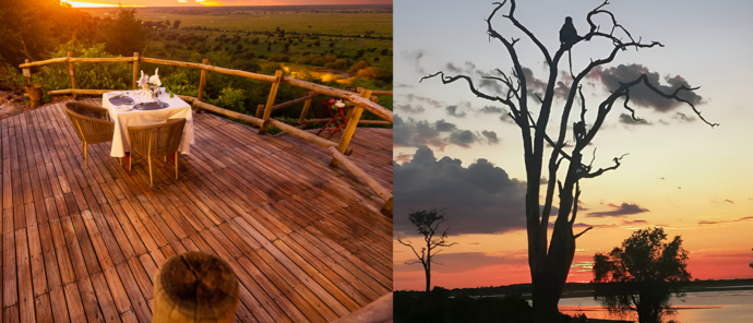 Machaba Botswana Chobe Ngoma Lodge Sunset View
