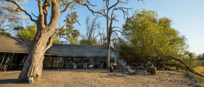Machaba Botswana Okavango Delta Machaba Camp View