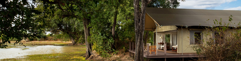 Machaba Zimbabwe Ingwe Room Tent On River Bank