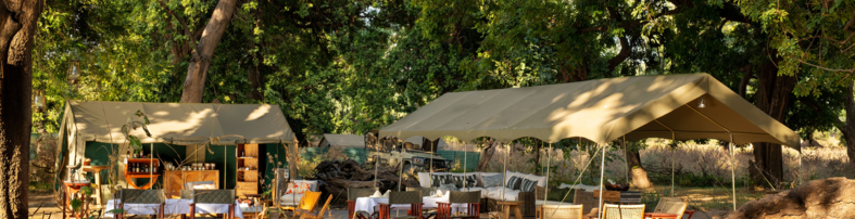 Machaba Zimbabwe Mana River Camp Dining Lounge Area Under Canopy